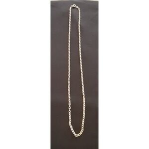 Avon Vintage Gold Metal Oval Textured Links 16" Necklace Vintage Great Condition
